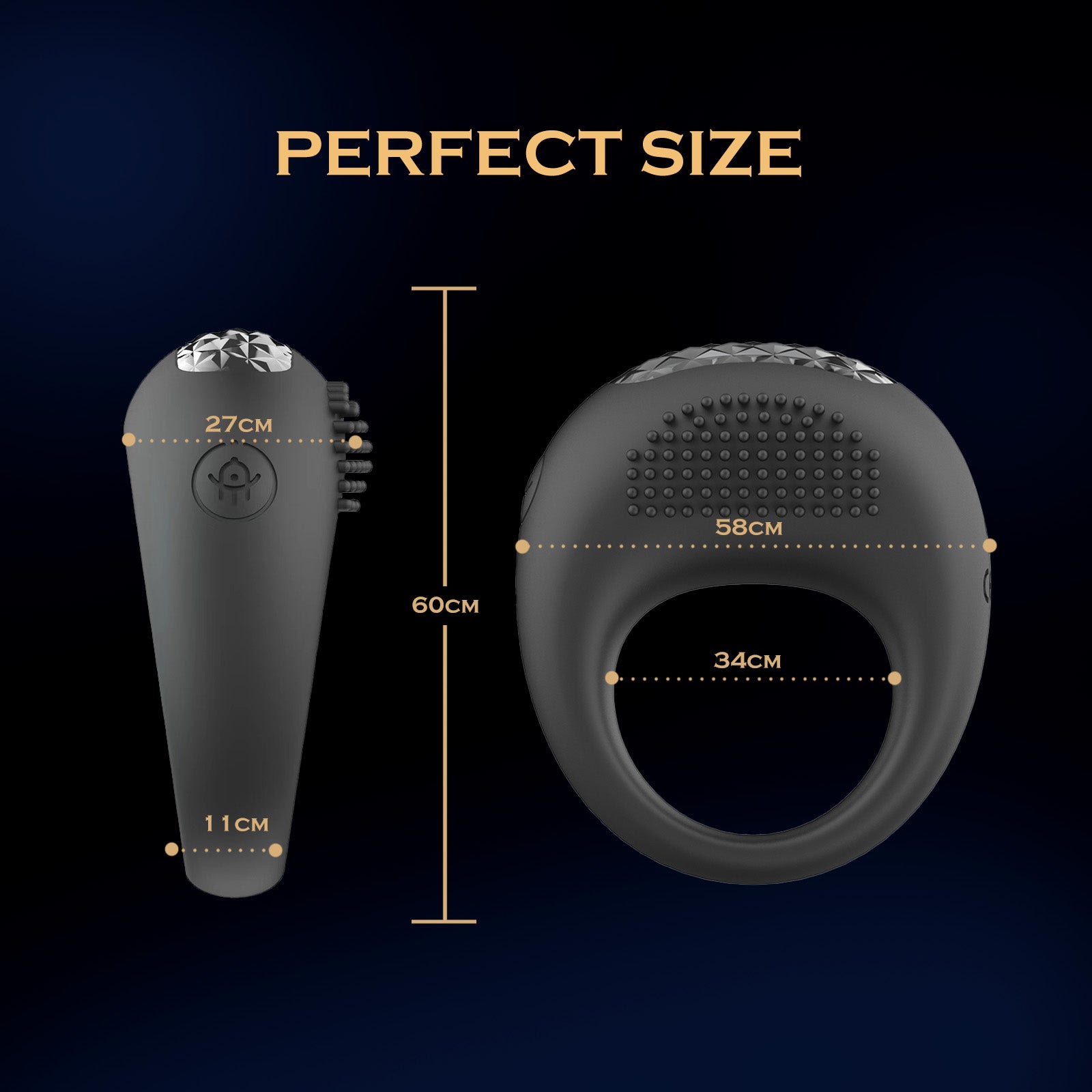 Premium Delay Ring for Men - Extended Pleasure   vibration  male ring