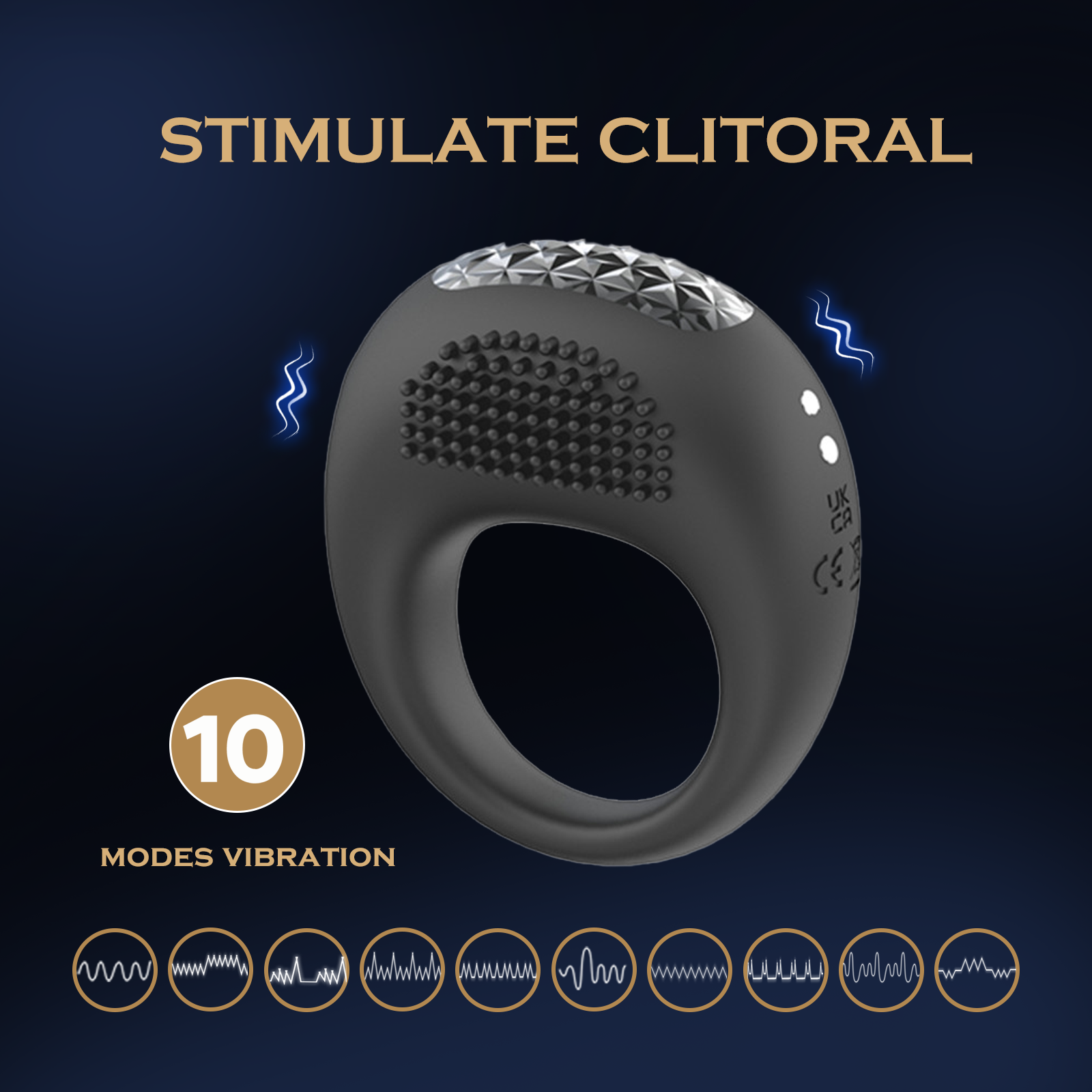 Premium Delay Ring for Men - Extended Pleasure   vibration  male ring