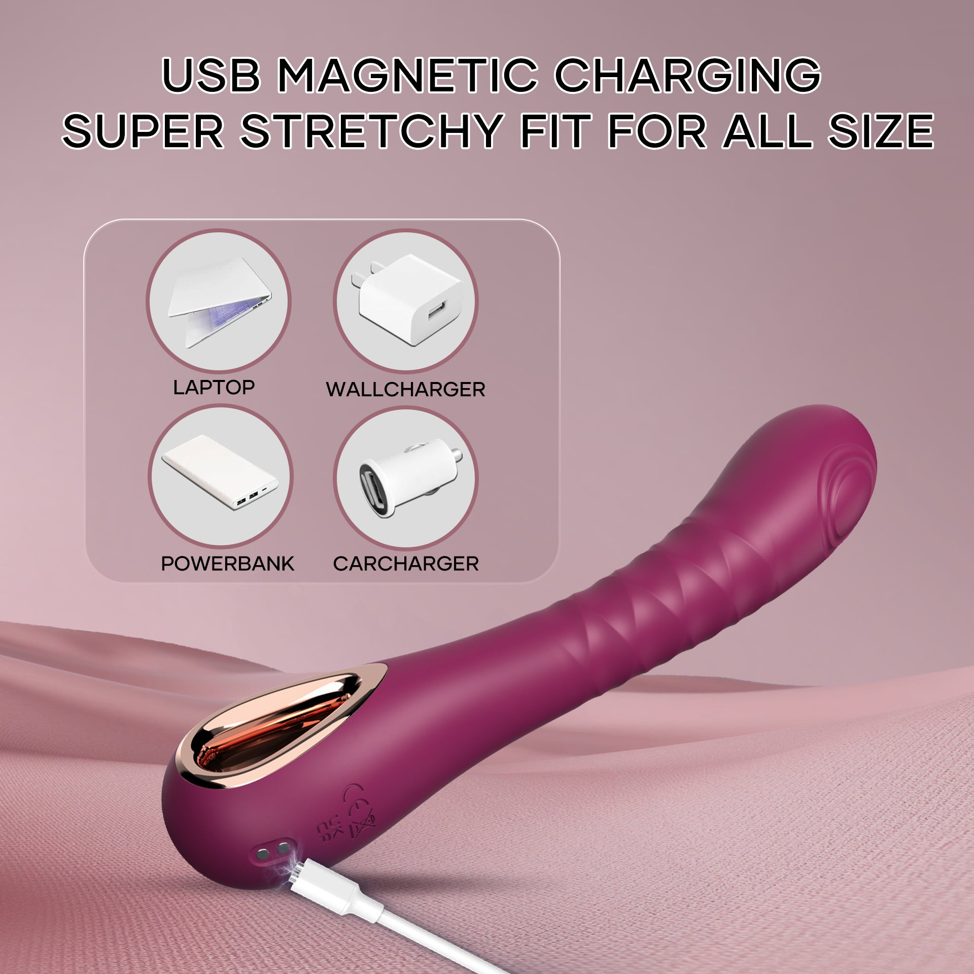 beginner friendly g spot toy, discreet female vibrator, curved pleasure massager
