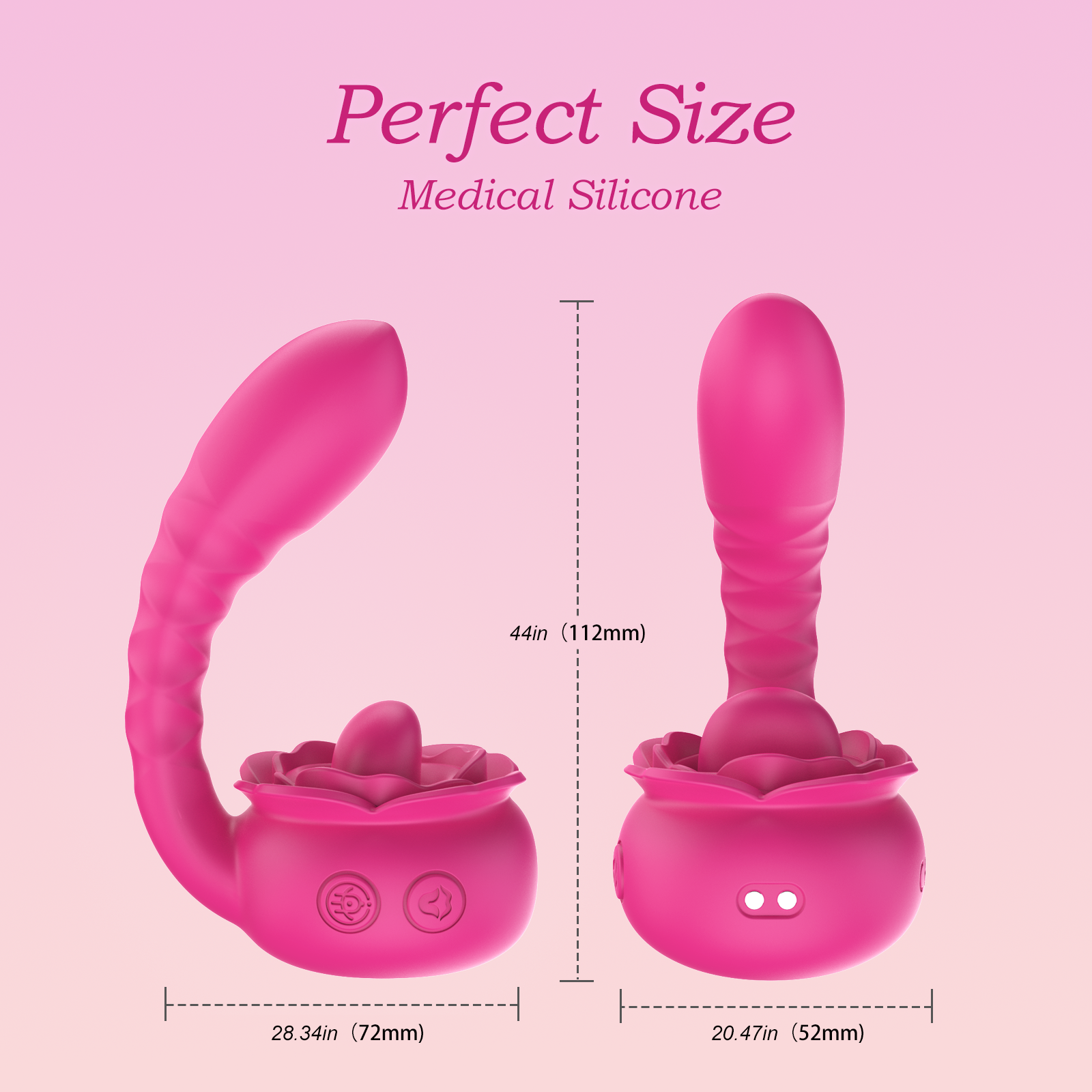LunaWave – Dual Stimulation & Ergonomic Design  2in1 G-Spot Vibrator