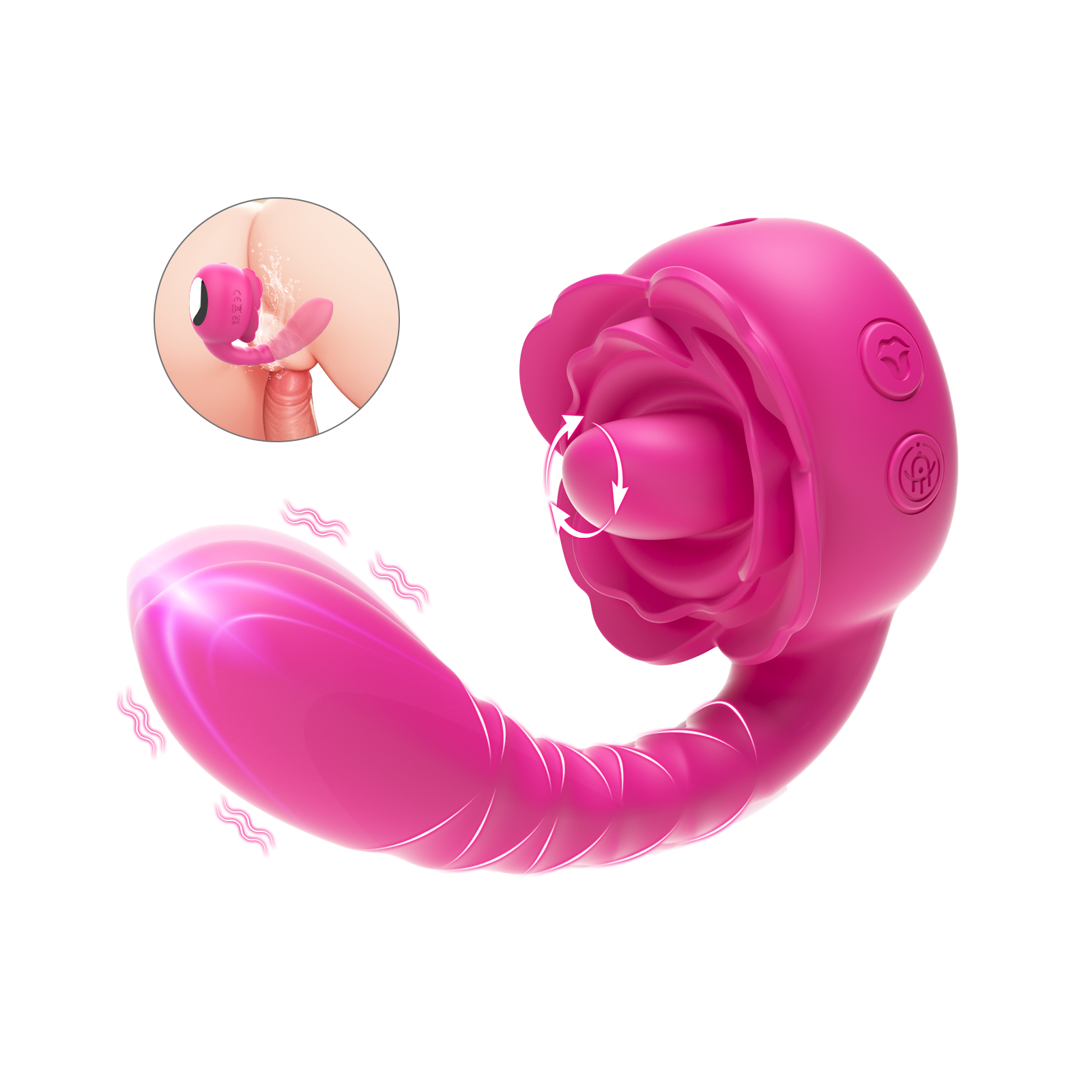 LunaWave – Dual Stimulation & Ergonomic Design  2in1 G-Spot Vibrator