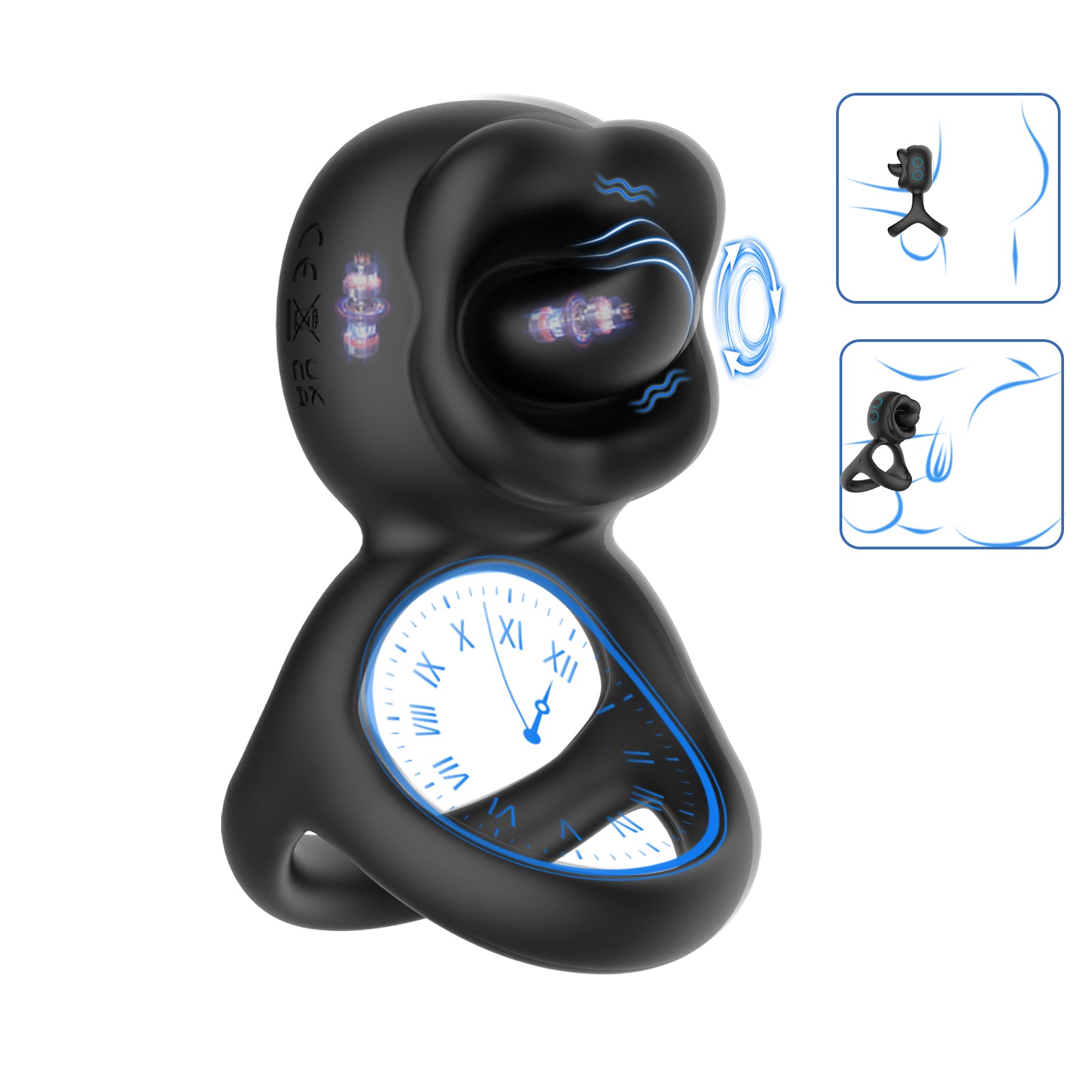 Smart Vibration Ring – Bendable Design for Couples’ Play flexible tongue licking cock ring