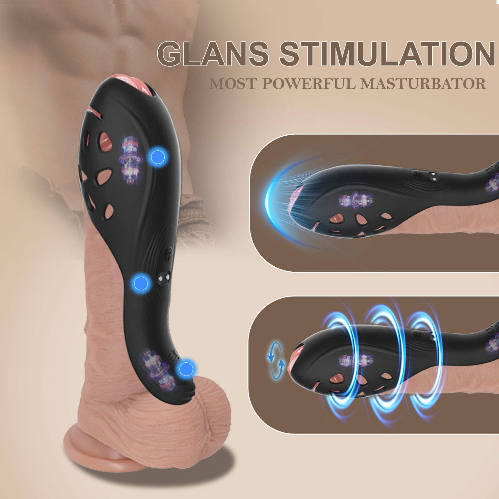 Dual Stimulator - Prostate Massager 2-in-1 Male Vibrating Massager