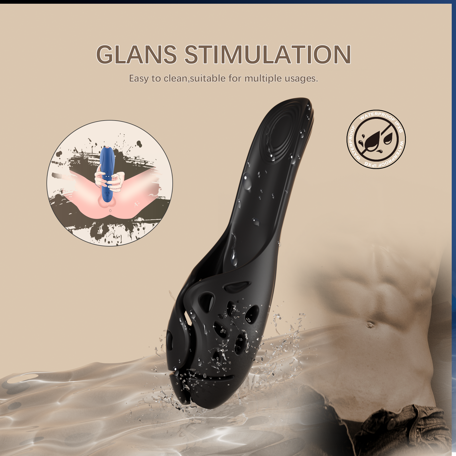 Dual Stimulator - Prostate Massager 2-in-1 Male Vibrating Massager