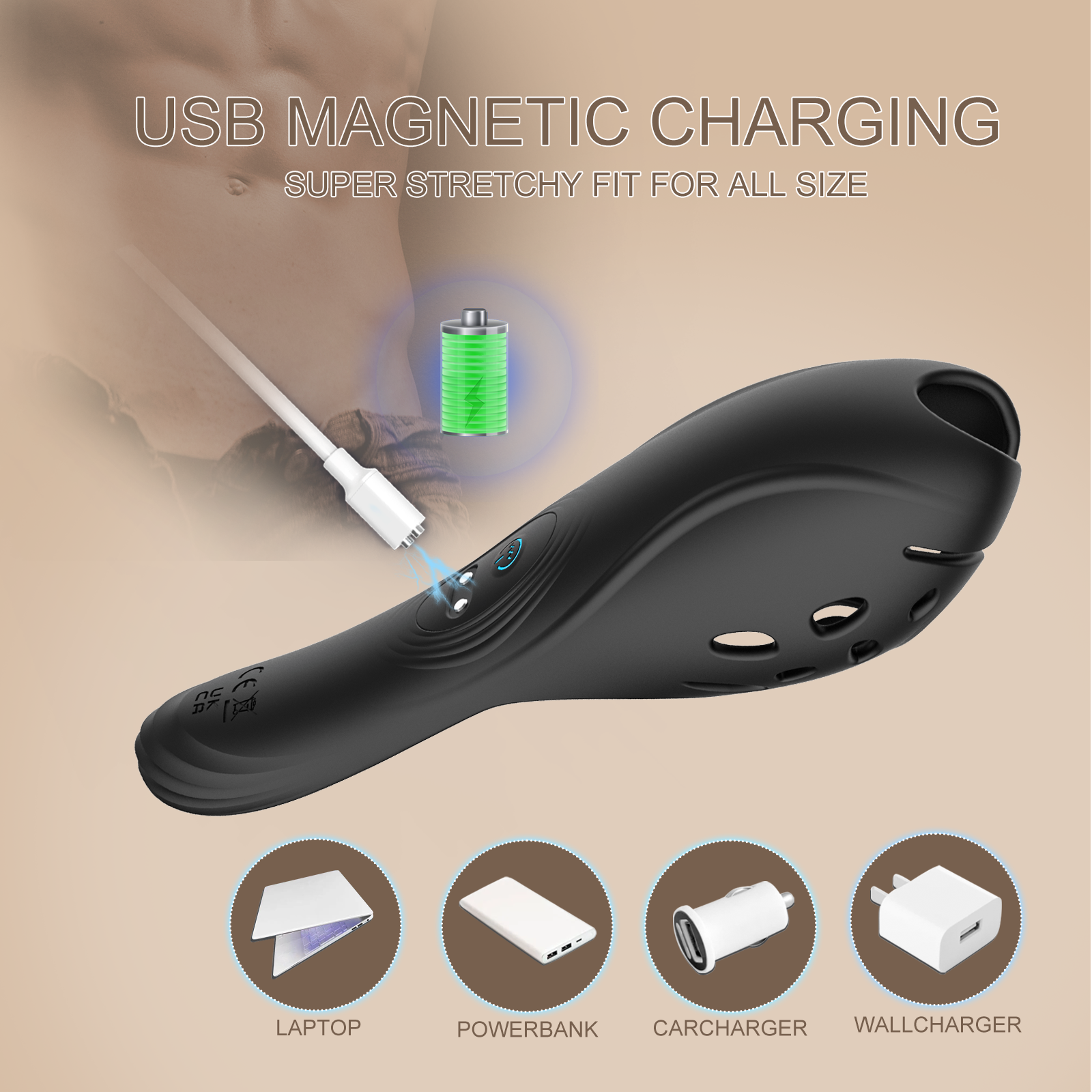 Dual Stimulator - Prostate Massager 2-in-1 Male Vibrating Massager