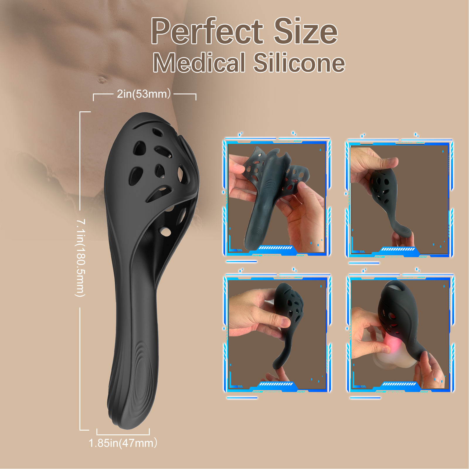 Dual Stimulator - Prostate Massager 2-in-1 Male Vibrating Massager