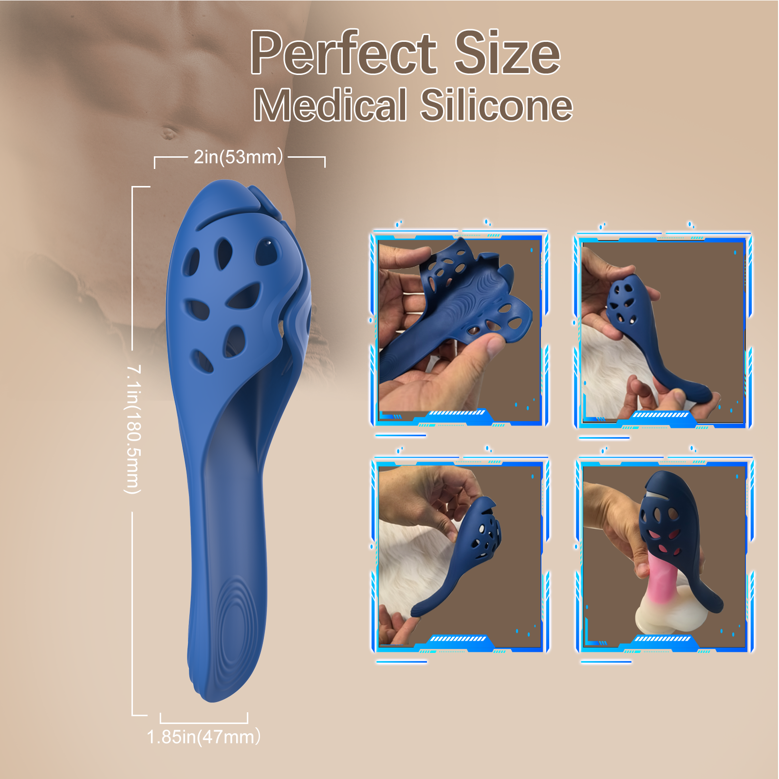 Dual Stimulator - Prostate Massager 2-in-1 Male Vibrating Massager