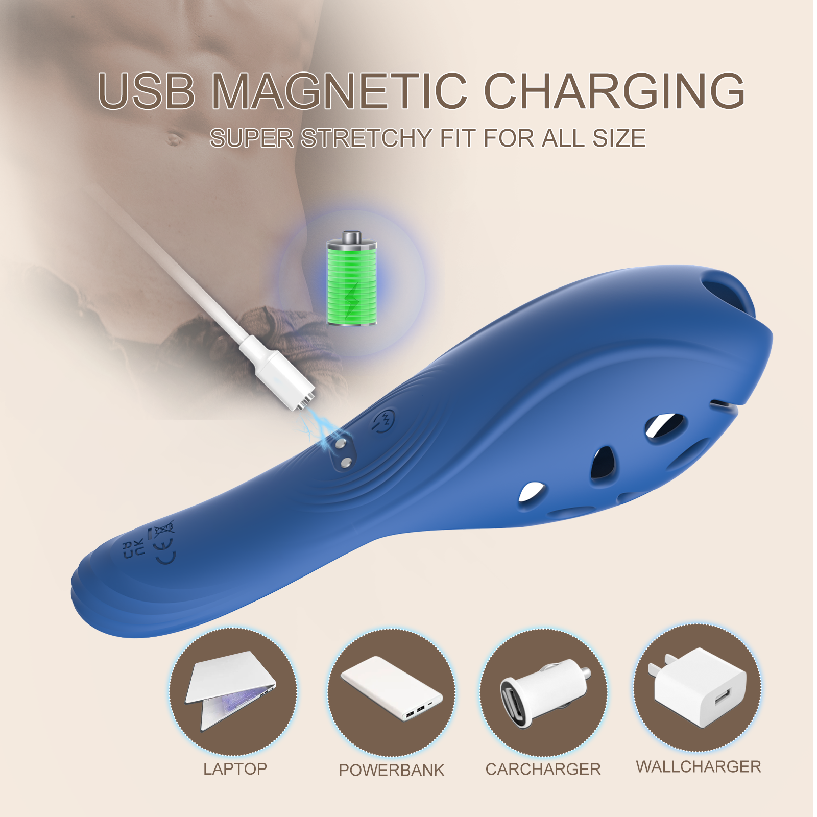 Dual Stimulator - Prostate Massager 2-in-1 Male Vibrating Massager