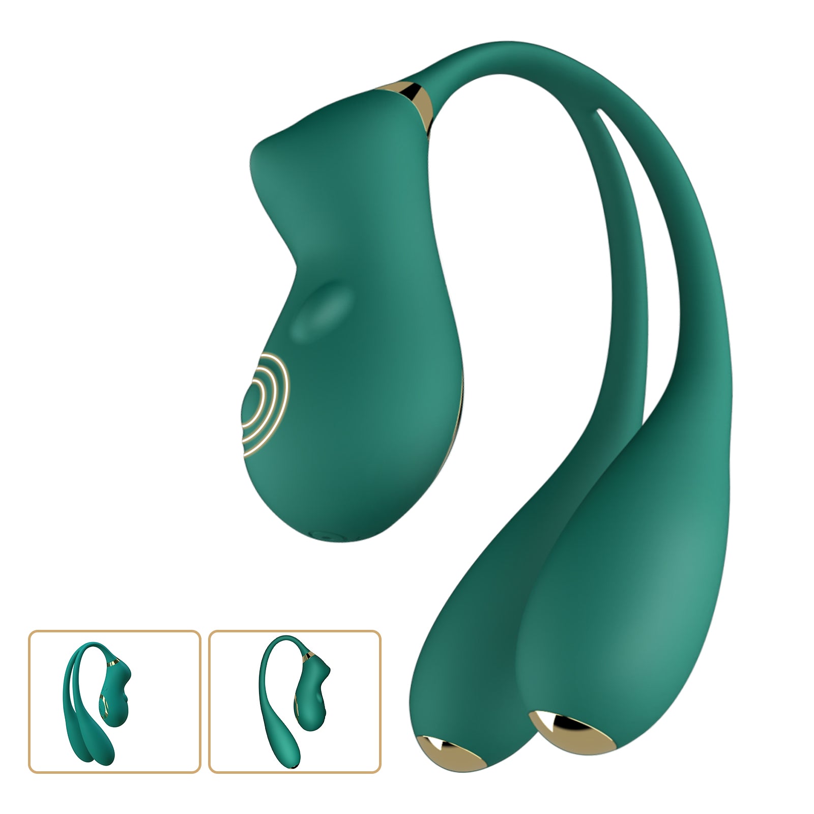 Trinity Pleasure: 3 Vibrations in 1 Elegant Design Rabbit Vibrator