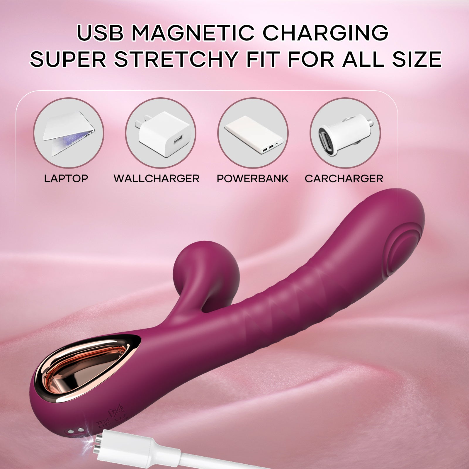 ual Stimulation Silicone Massager for Women Silicone clit and g spot massager