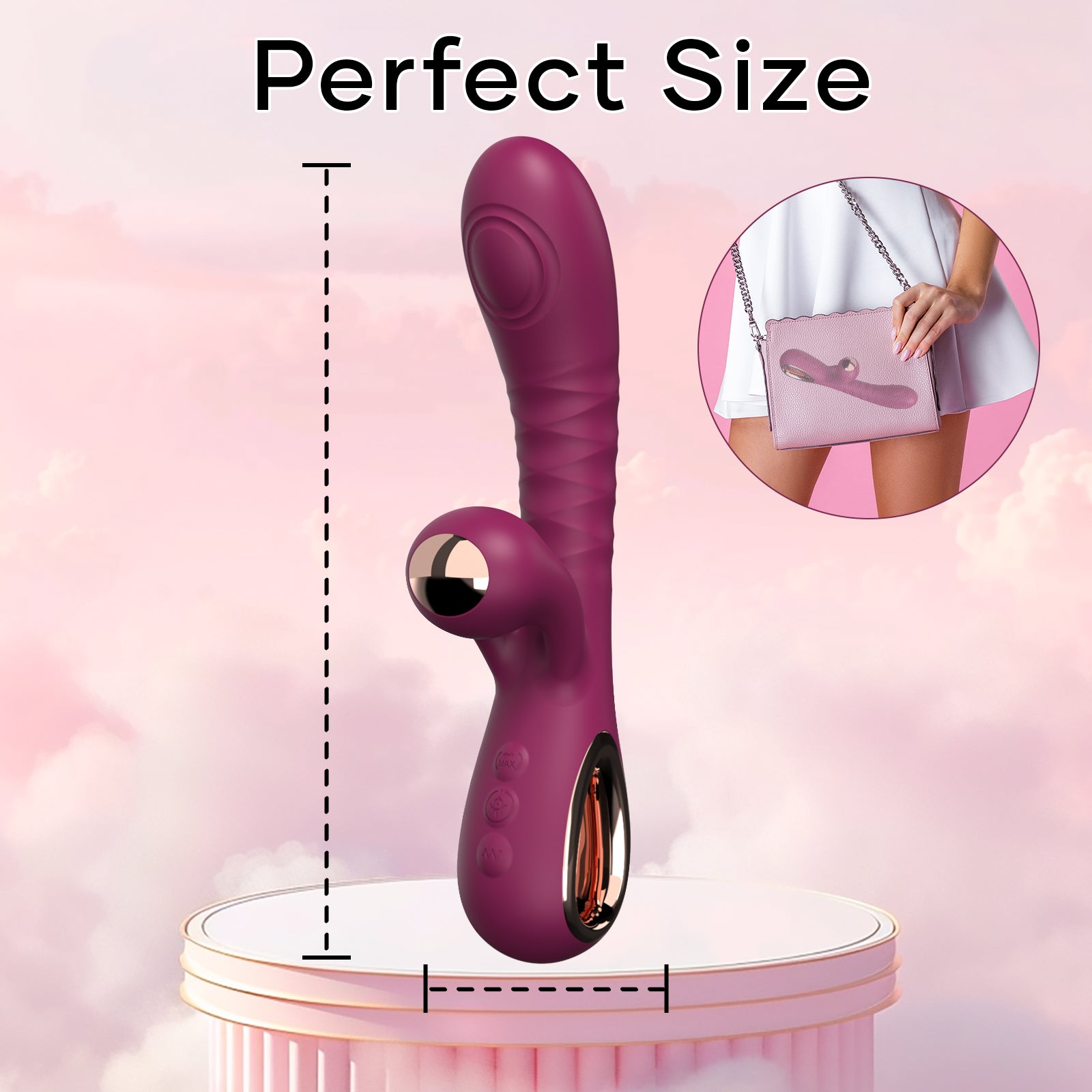 ual Stimulation Silicone Massager for Women Silicone clit and g spot massager